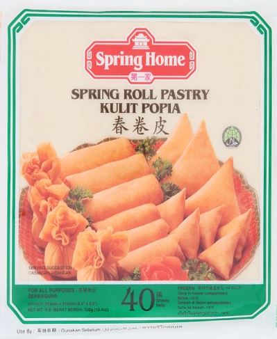 Spring Roll Pastry Kulit Popia 40's X 20p